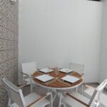 Groundfloor quintal with dining table and possibility of electrical grill